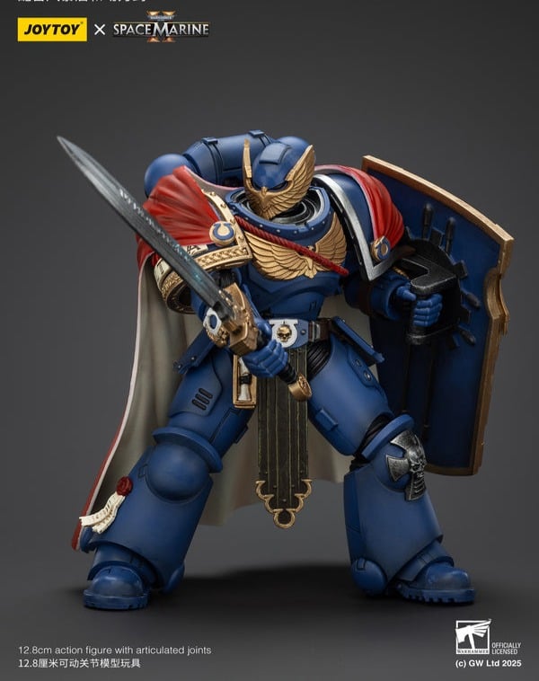WARHAMMER 40K  -  JOYTOY  -  ULTRAMARINES - VICTRIX HONOUR GUARD WITH STORM SHIELD AND POWER SWORD FIGURE