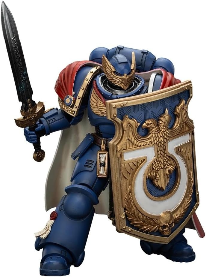 WARHAMMER 40K  -  JOYTOY  -  ULTRAMARINES - VICTRIX HONOUR GUARD WITH STORM SHIELD AND POWER SWORD FIGURE