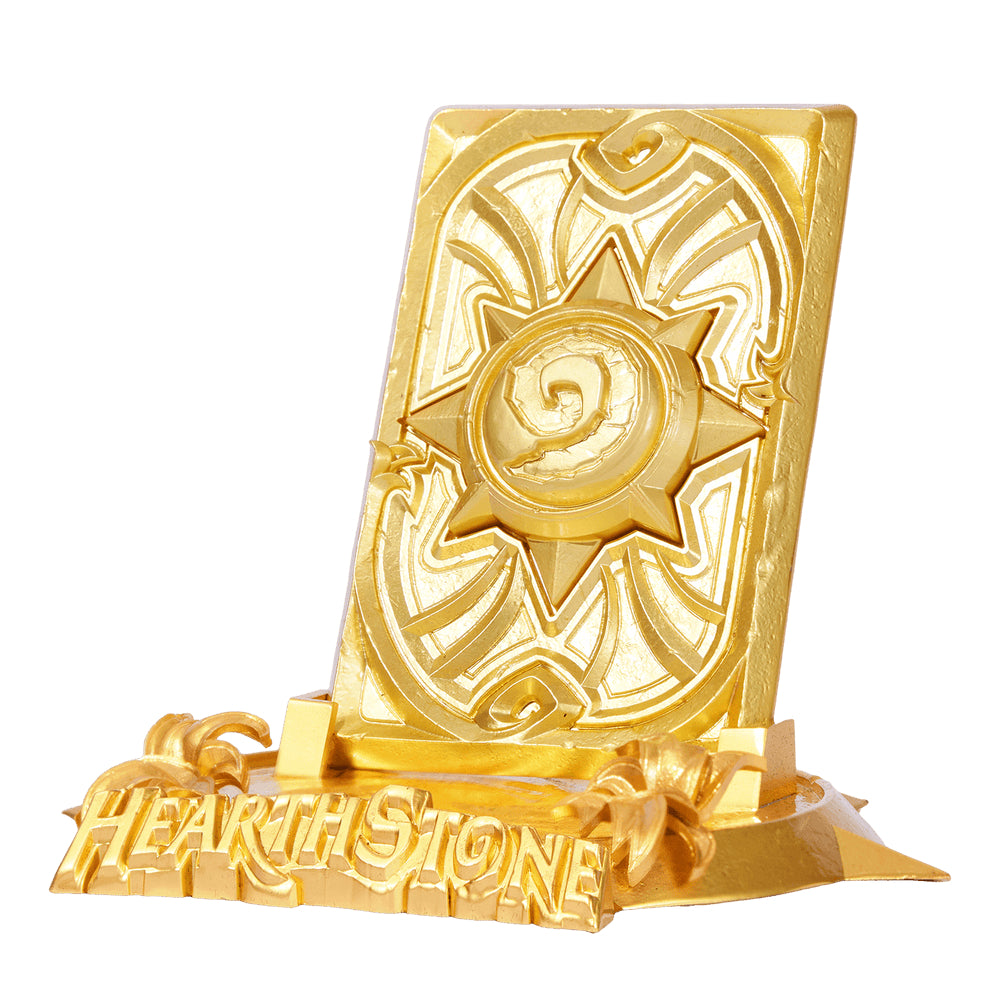 WORLD OF WARCRAFT  -  HEARTHSTONE  -  GOLDEN CELEBRATION CARD BACK REPLICA
