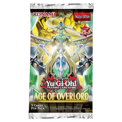 YUGIOH - AGE OF OVERLORD BOOSTER PACK - 1ST EDITION