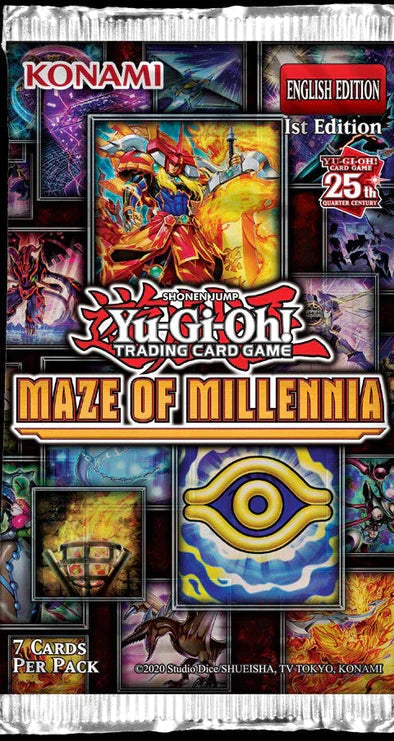 YUGIOH - MAZE OF MILLENNIA BOOSTER PACK - 1ST EDITION