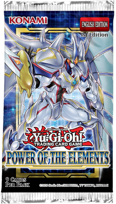 YUGIOH - POWER OF THE ELEMENTS BOOSTER PACK - 1ST EDITION
