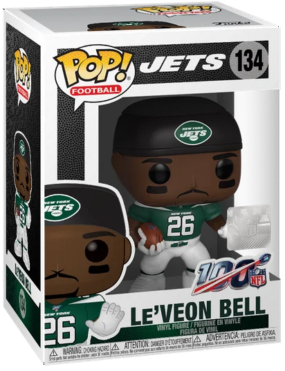 Pop! Football: NFL New York Jets Le'Veon Bell (Home) Vinyl Figure