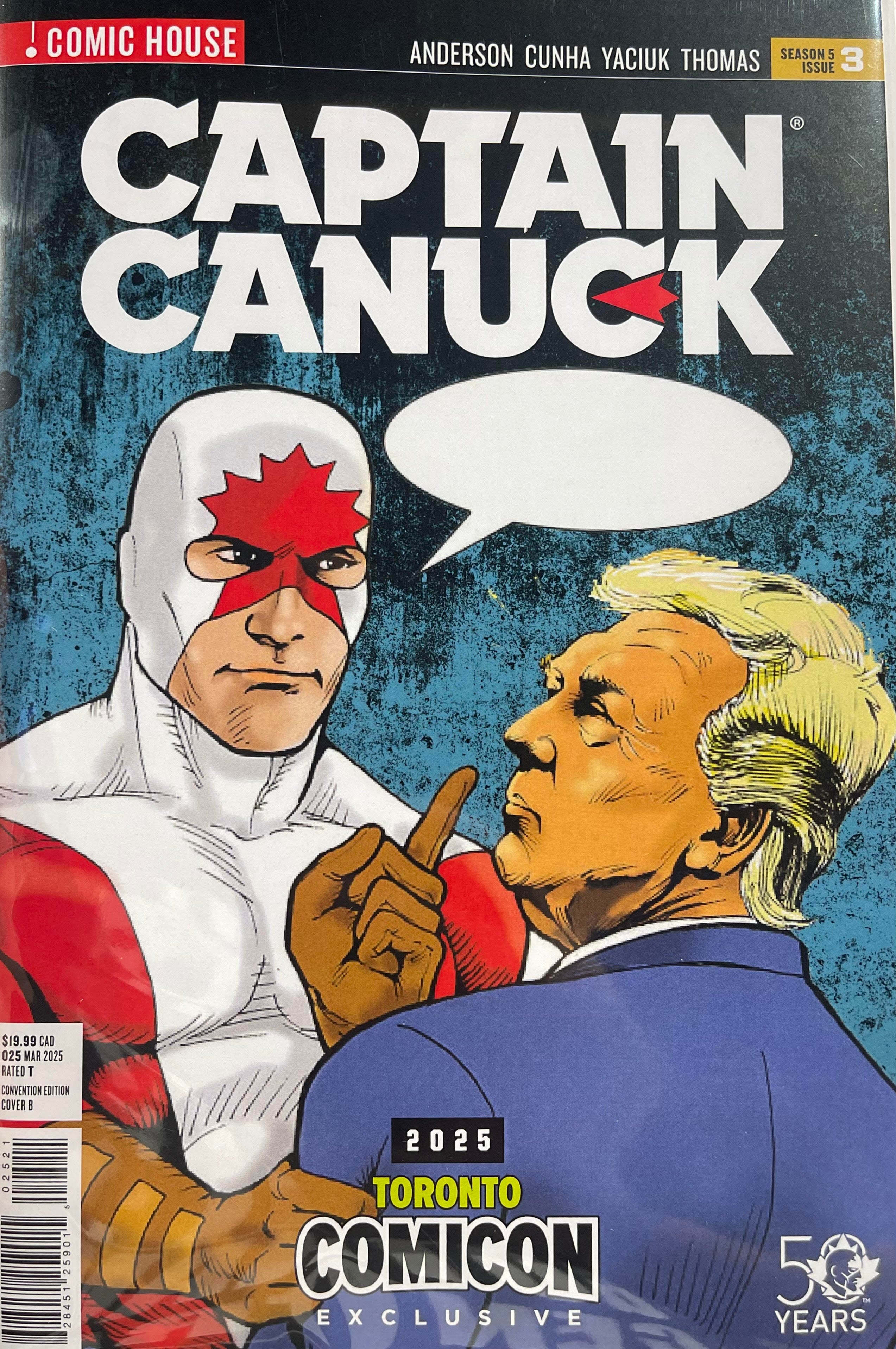 Captain Canuck | Season 5 Issue 3 Canuck & Trump Richard Comely Toronto Comicon Variant