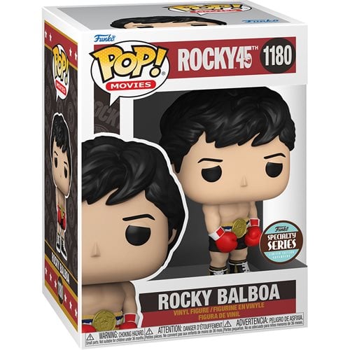 Pop! Movie: Rocky Balboa 45th with Gold Belt (Funko Specialty Series) Vinyl Figure