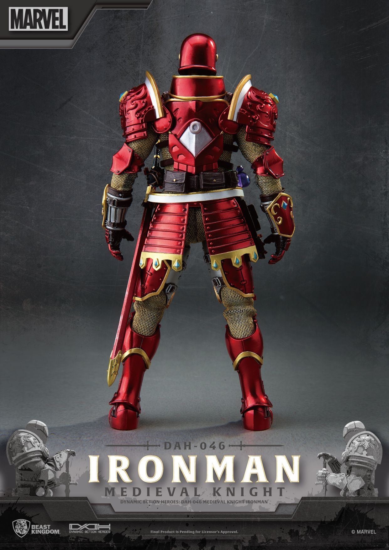 BEAST KINGDOM - MEDIEVAL KNIGHT IRON MAN DAH-046