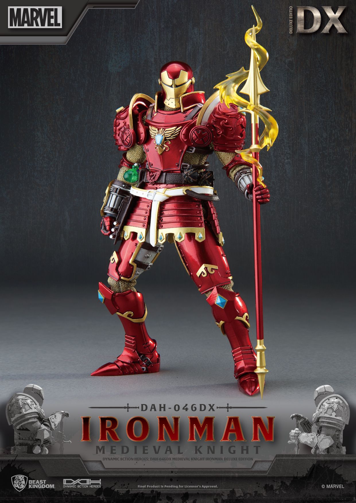 BEAST KINGDOM - MEDIEVAL KNIGHT IRON MAN DAH-046DX (DELUXE VER.)