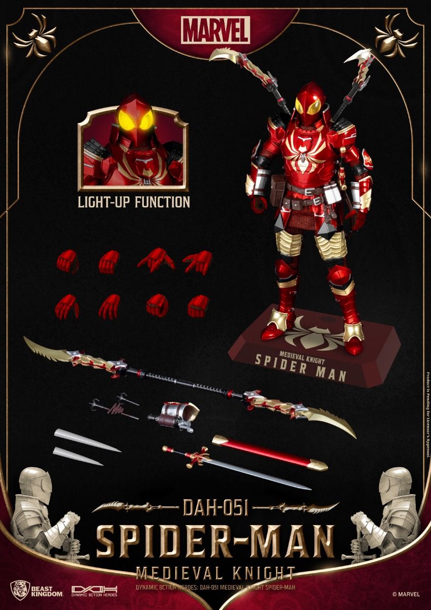 BEAST KINGDOM - MEDIEVAL KNIGHT SPIDER-MAN DAH-051