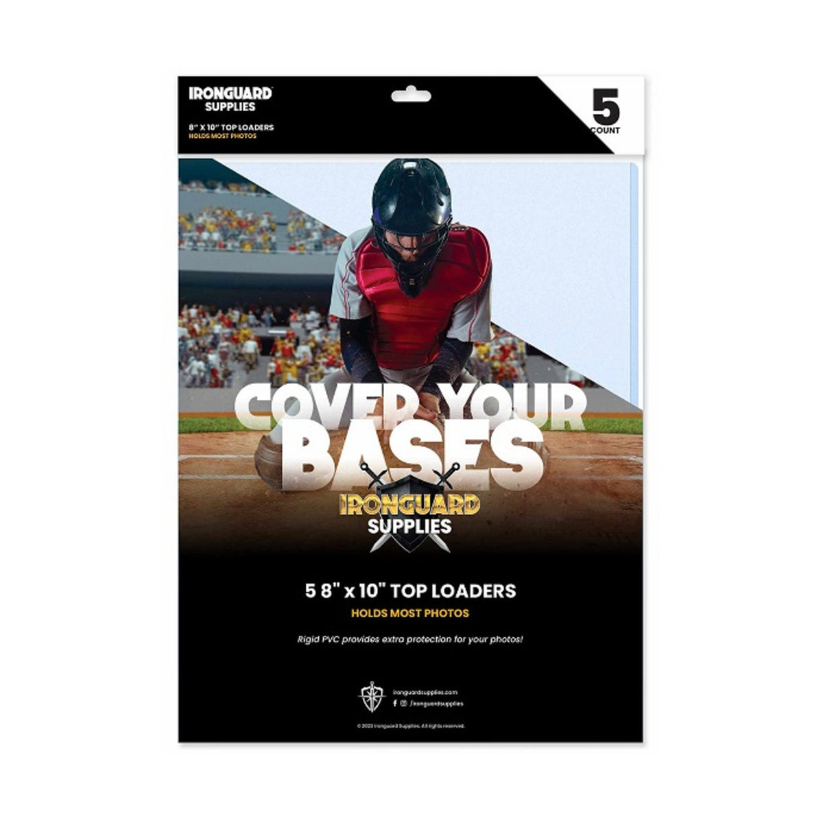 IronGuard 8" x 10" Photo Top Loaders - 5 Pack