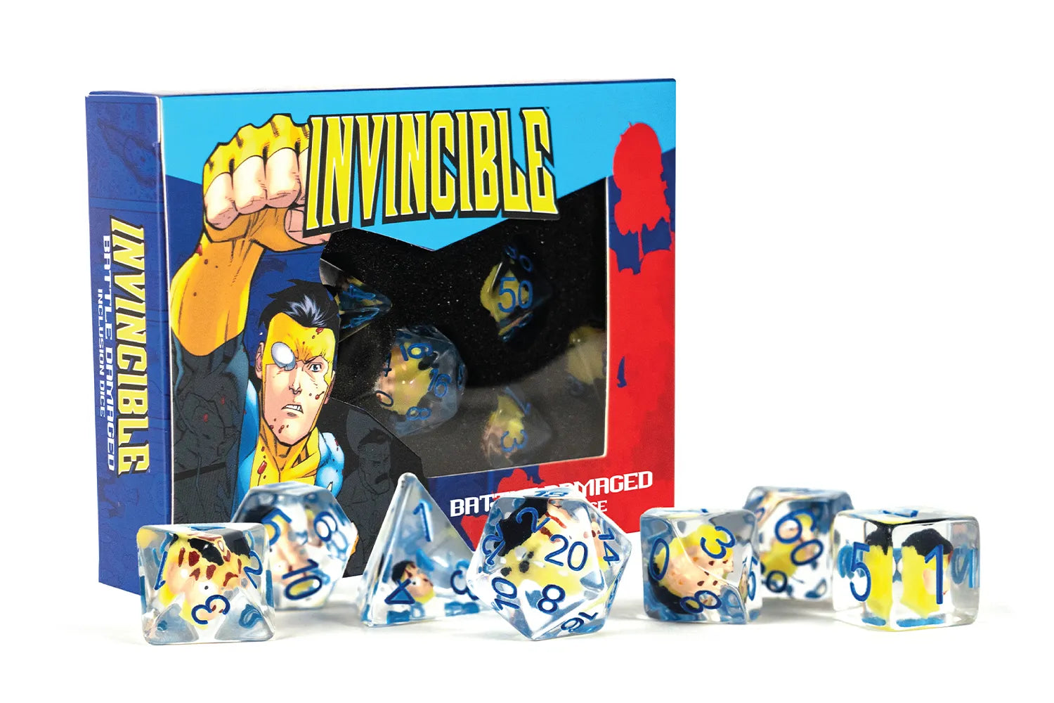 Invincible Battle Damaged Dice