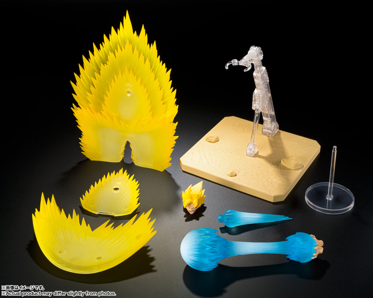 S.H.Figuarts Dragon Ball Z: Super Saiyan Son Goku's Effect Parts Set - Teleport Kamehameha - Action Figure