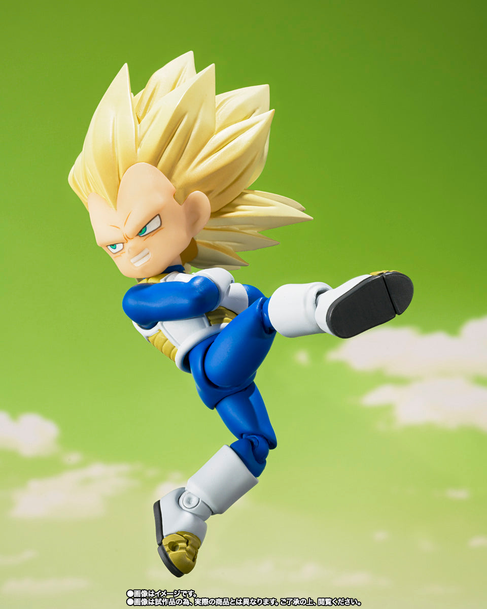 S.H.Figuarts Dragon Ball DAIMA: Super Saiyan 3 Vegeta (Mini) - DAIMA - (Premium Bandai Exclusive) Action Figure