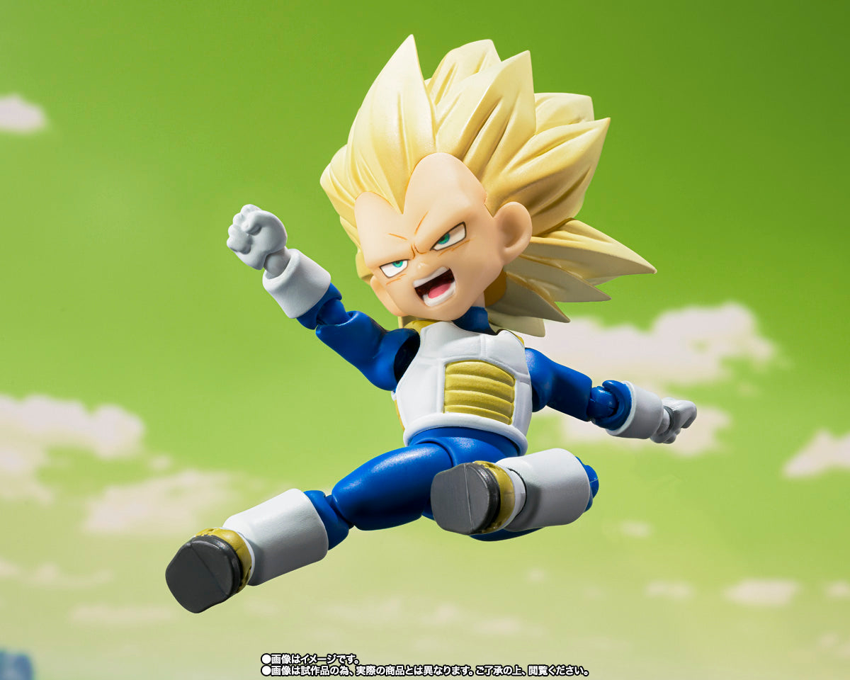 S.H.Figuarts Dragon Ball DAIMA: Super Saiyan 3 Vegeta (Mini) - DAIMA - (Premium Bandai Exclusive) Action Figure