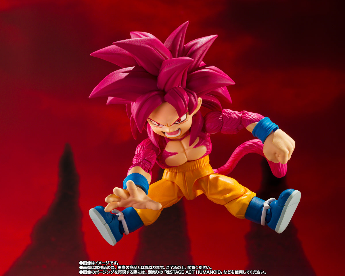 S.H.Figuarts Dragon Ball DAIMA: Super Saiyan 4 Son Goku (Mini) - DAIMA - (Premium Bandai Exclusive) Action Figure