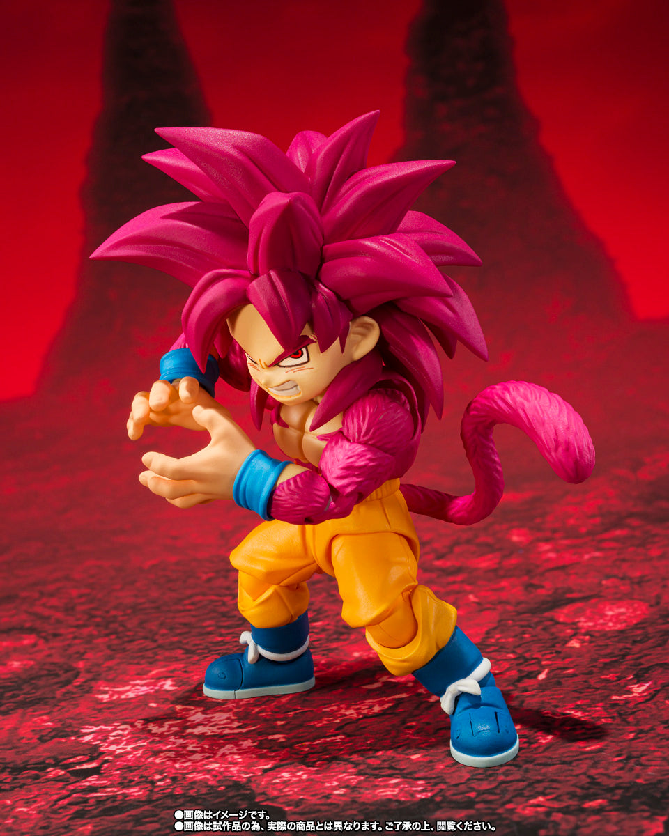S.H.Figuarts Dragon Ball DAIMA: Super Saiyan 4 Son Goku (Mini) - DAIMA - (Premium Bandai Exclusive) Action Figure