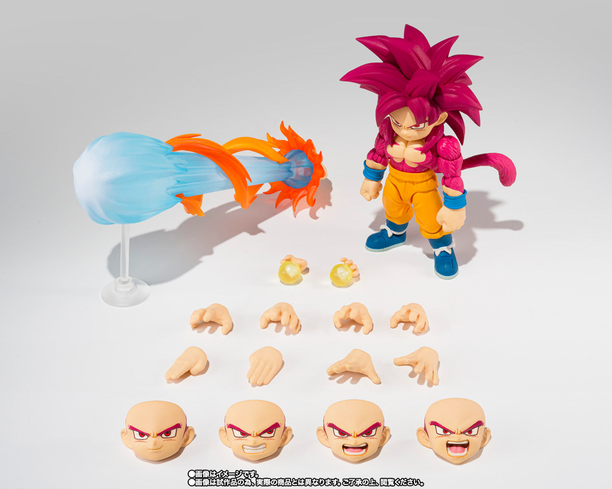 S.H.Figuarts Dragon Ball DAIMA: Super Saiyan 4 Son Goku (Mini) - DAIMA - (Premium Bandai Exclusive) Action Figure