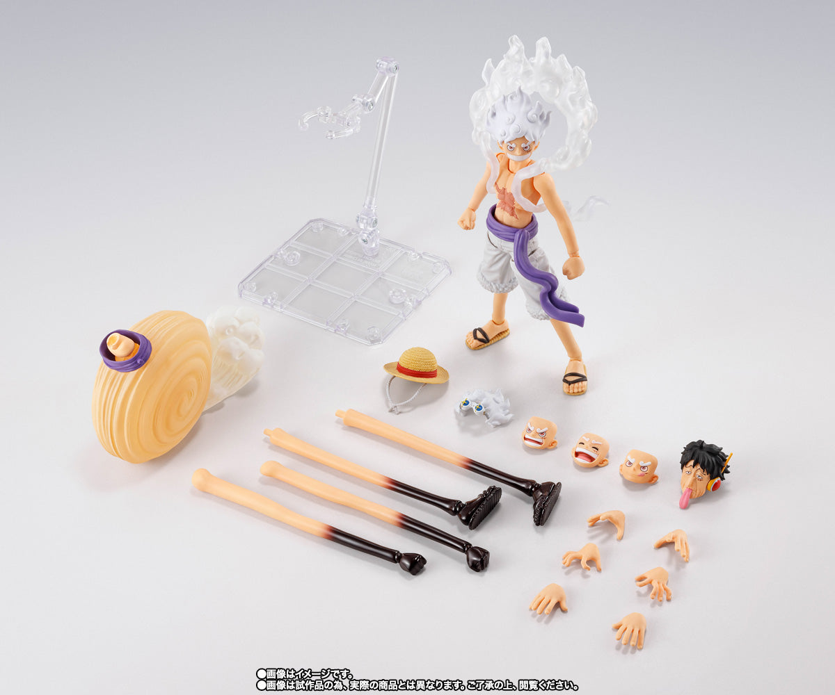 S.H.Figuarts One Piece: Monkey D. Luffy - Gear5 Future Island Egghead - (Premium Bandai Exclusive) Action Figure