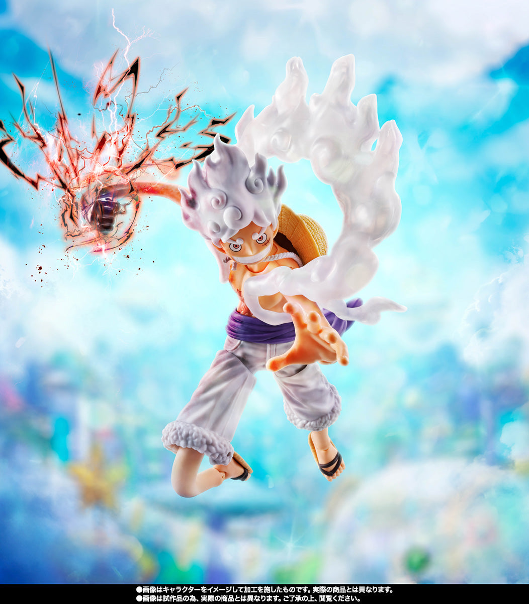 S.H.Figuarts One Piece: Monkey D. Luffy - Gear5 Future Island Egghead - (Premium Bandai Exclusive) Action Figure