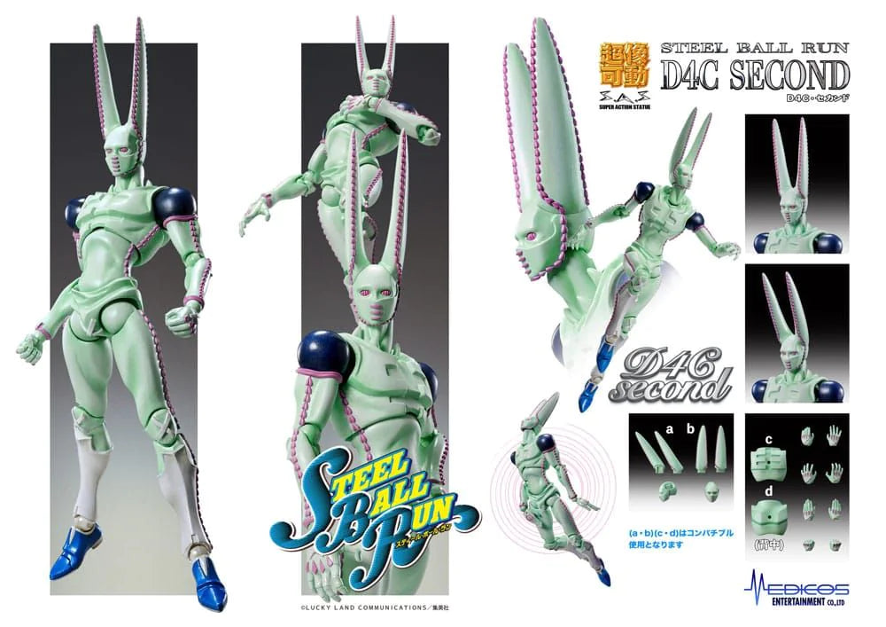 Medicos Super Action Statue: Jojo's Bizarre Adventure D4C Second Action Figure