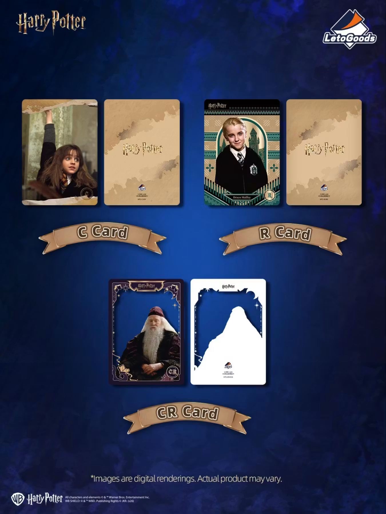 LetoGoods Harry Potter and the Sorcerer's Stone Series Collectible Cards Booster Box