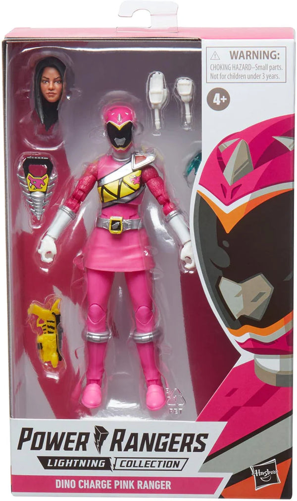 Power Rangers Lightning Collection Dino Charge Pink Ranger 6-Inch Collectible Figure Toy, Power Pop Art Packaging Variant