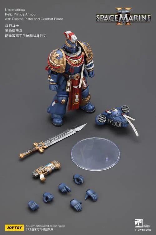 Ultramarines Relic Primus Armour with Plasma Pistol and Combat Blade