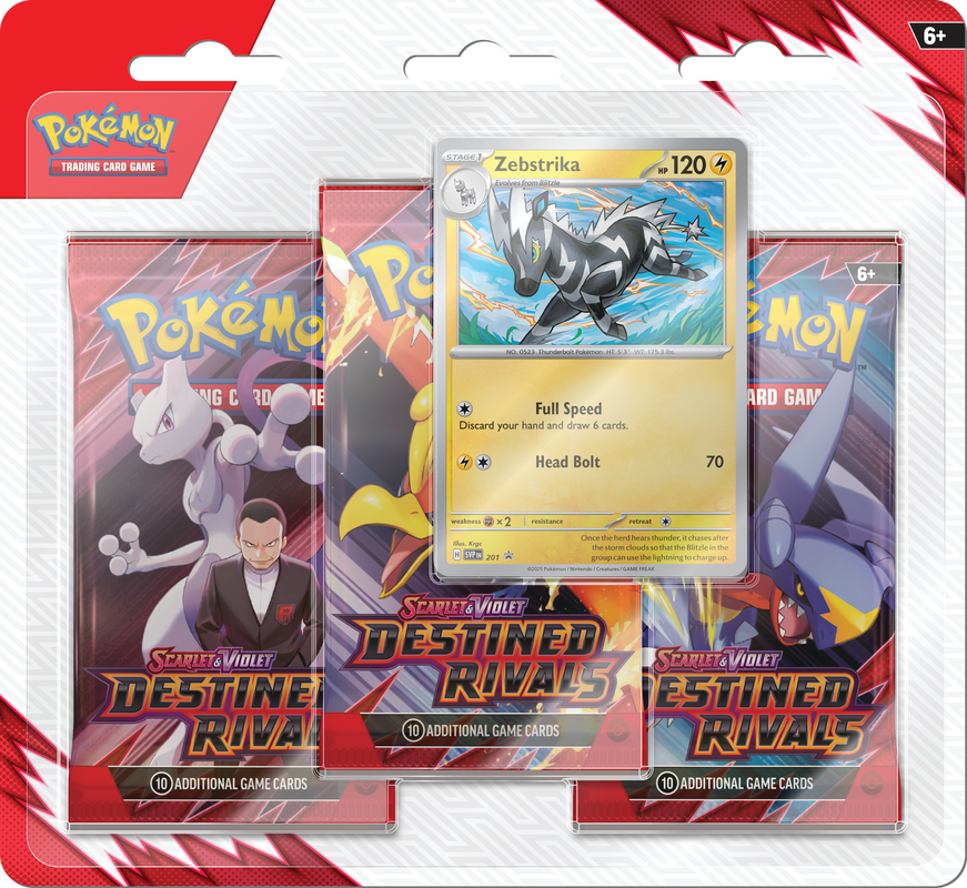 POKEMON SV10 DESTINED RIVALS 3 PACK BLISTERS