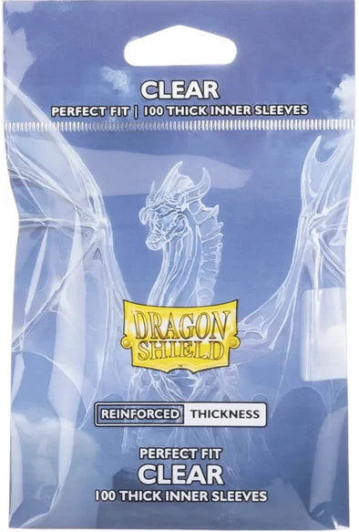 Dragon Shield - 100ct Standard Size - Perfect Fit Thick Inner - Clear