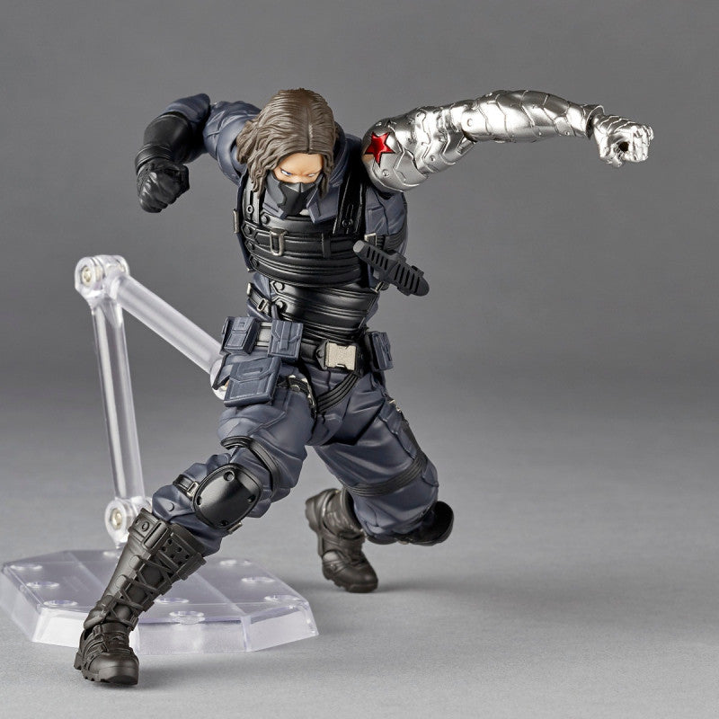 Revoltech Amazing Yamaguchi Bucky Barnes Captain America: The Winter Soldier Action Figure