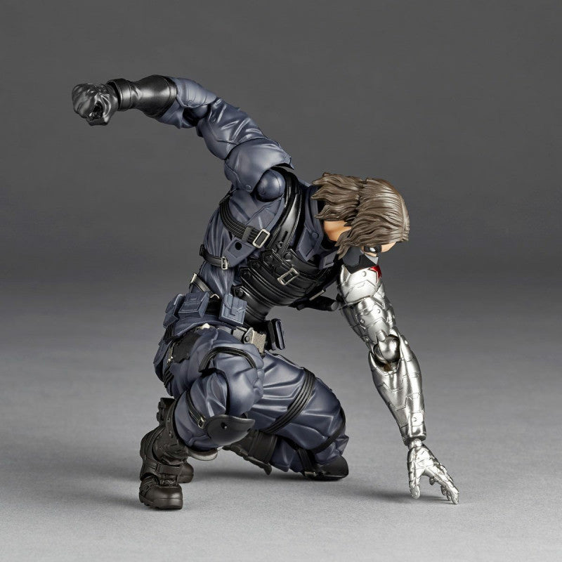 Revoltech Amazing Yamaguchi Bucky Barnes Captain America: The Winter Soldier Action Figure