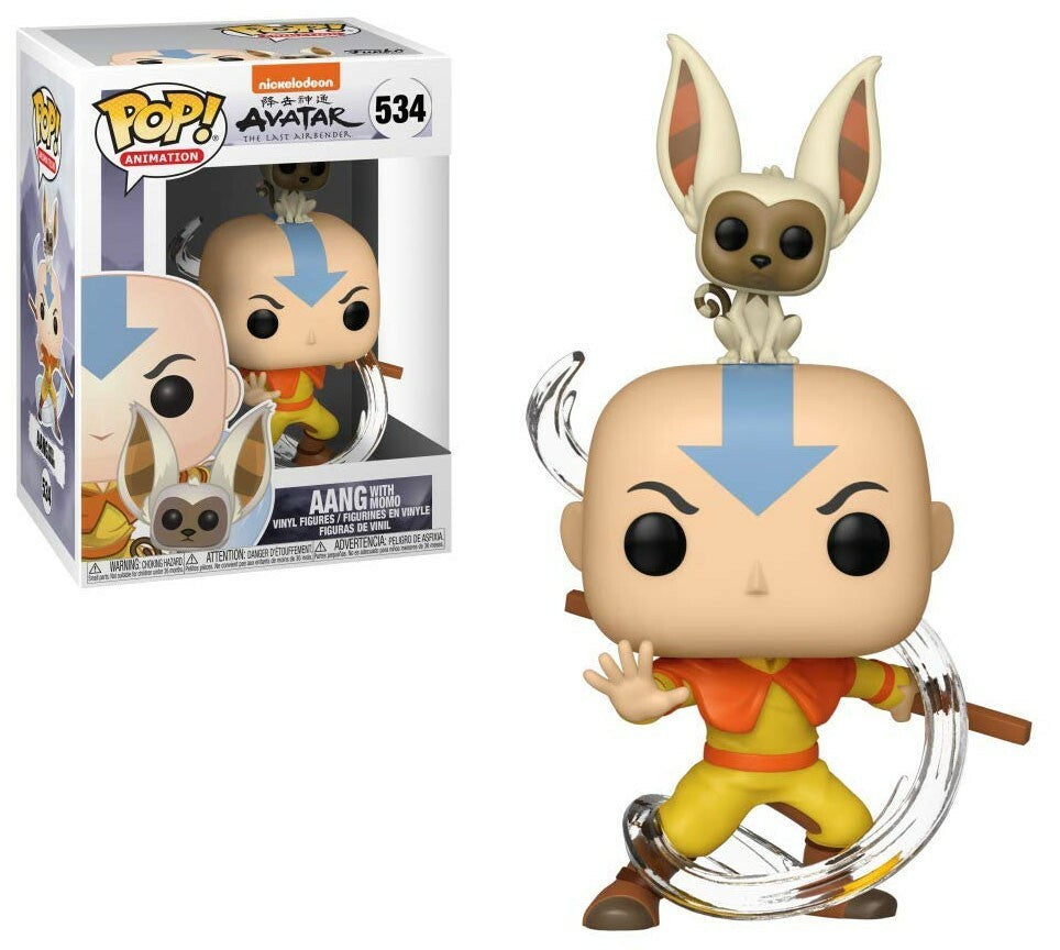 Pop & Buddy Avatar Aang with Momo Vinyl Figure