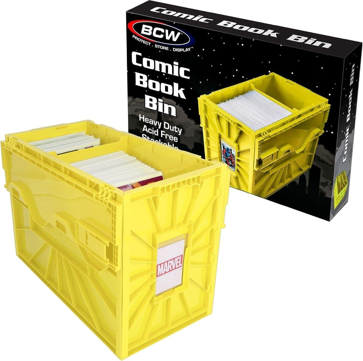 BCW Short Comic Book Bin - Yellow