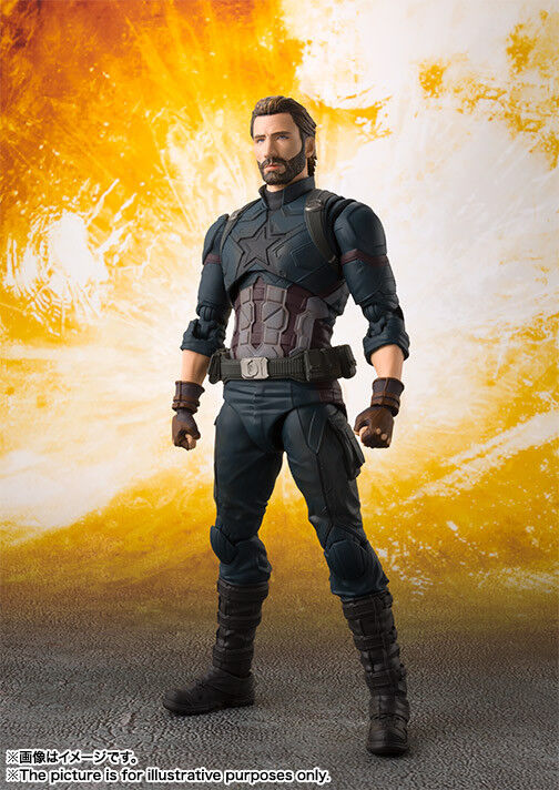 Figura de acción de SHFiguarts del Capitán América de Avengers Infinity War