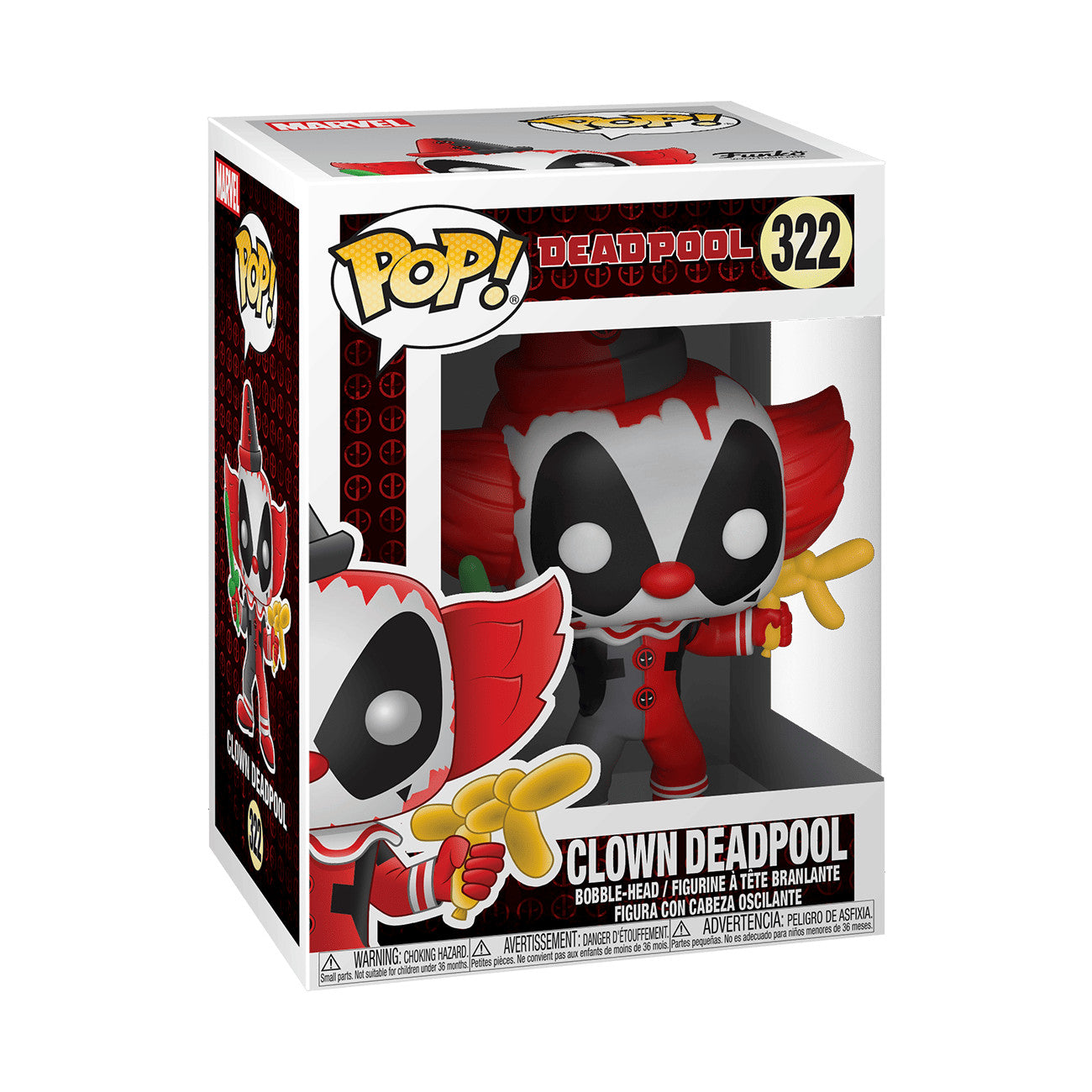 Pop! Marvel Clown Deadpool Vinyl Figure