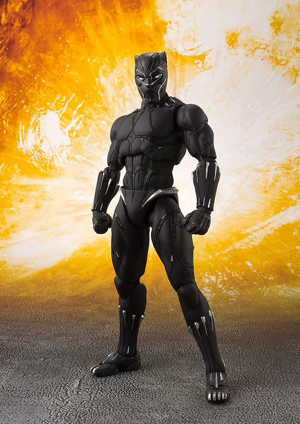Figurine d'action SHFiguarts de la panthère noire Avengers Infinity War