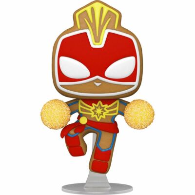 Pop! Marvel Holiday Gingerbread Captain Marvel Vinyl Figure