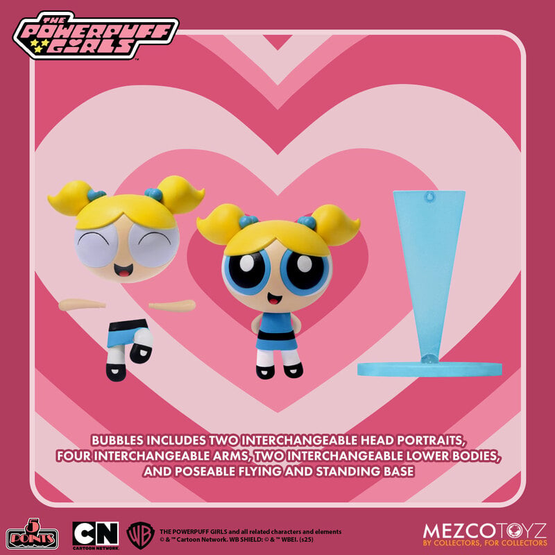 Mezco Toyz 5 Points: Powerpuff Girls - Bubbles
