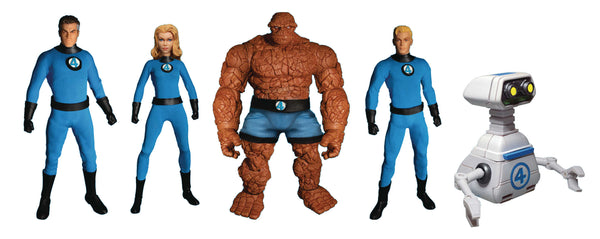 Conjunto de figuras de acción de caja de acero de lujo de los Cuatro Fantásticos de Marvel One-12 Collective