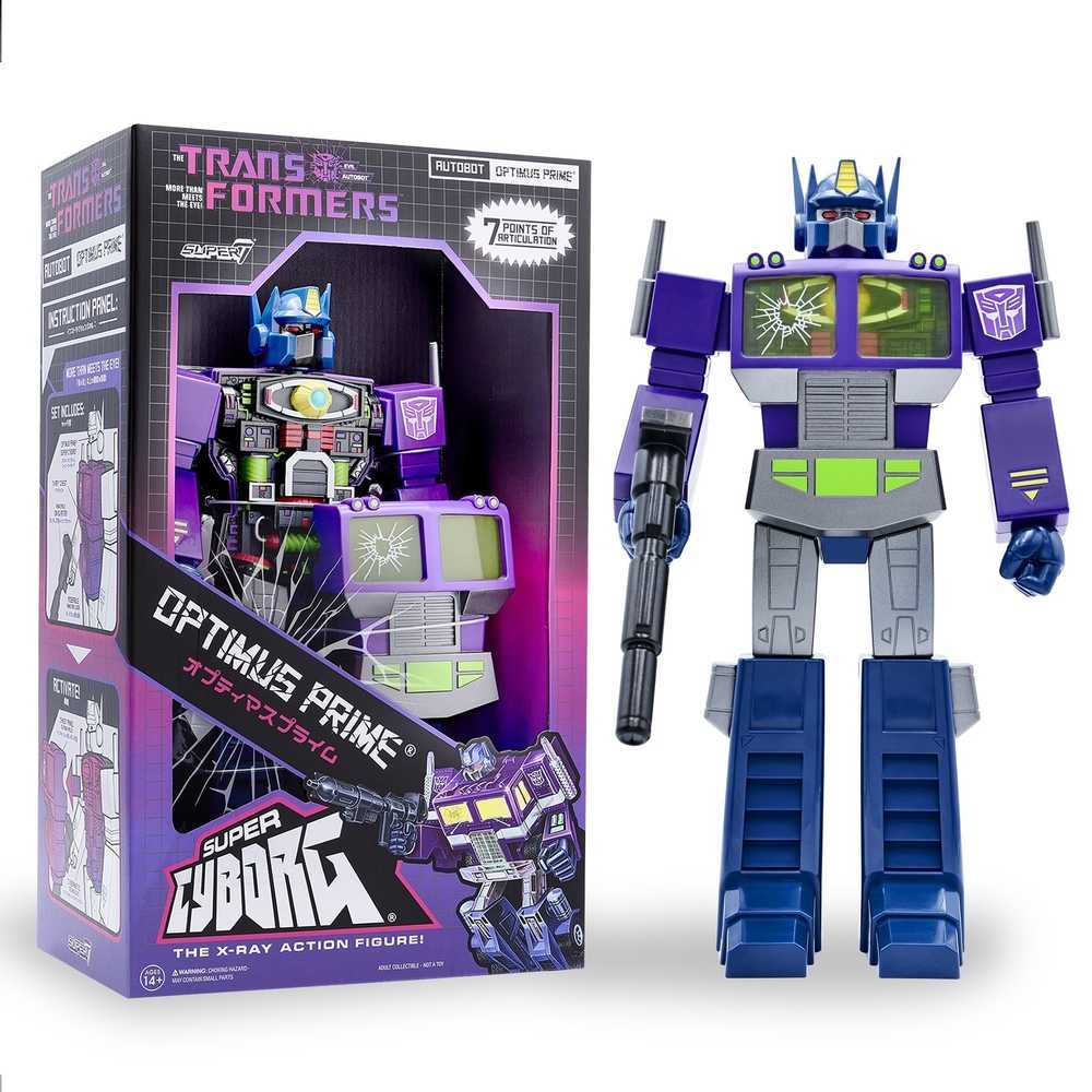 Transformers Super Cyborg Optimus Prime Shattered Glass Figure
