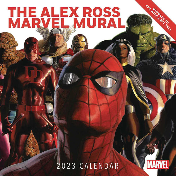 Calendario de pared extragrande Alex Ross Marvel Mural 2023