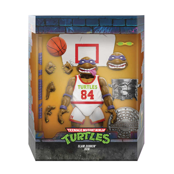 Figura de acción de Slam Dunkin Don de las Tortugas Ninja Ultimates W9