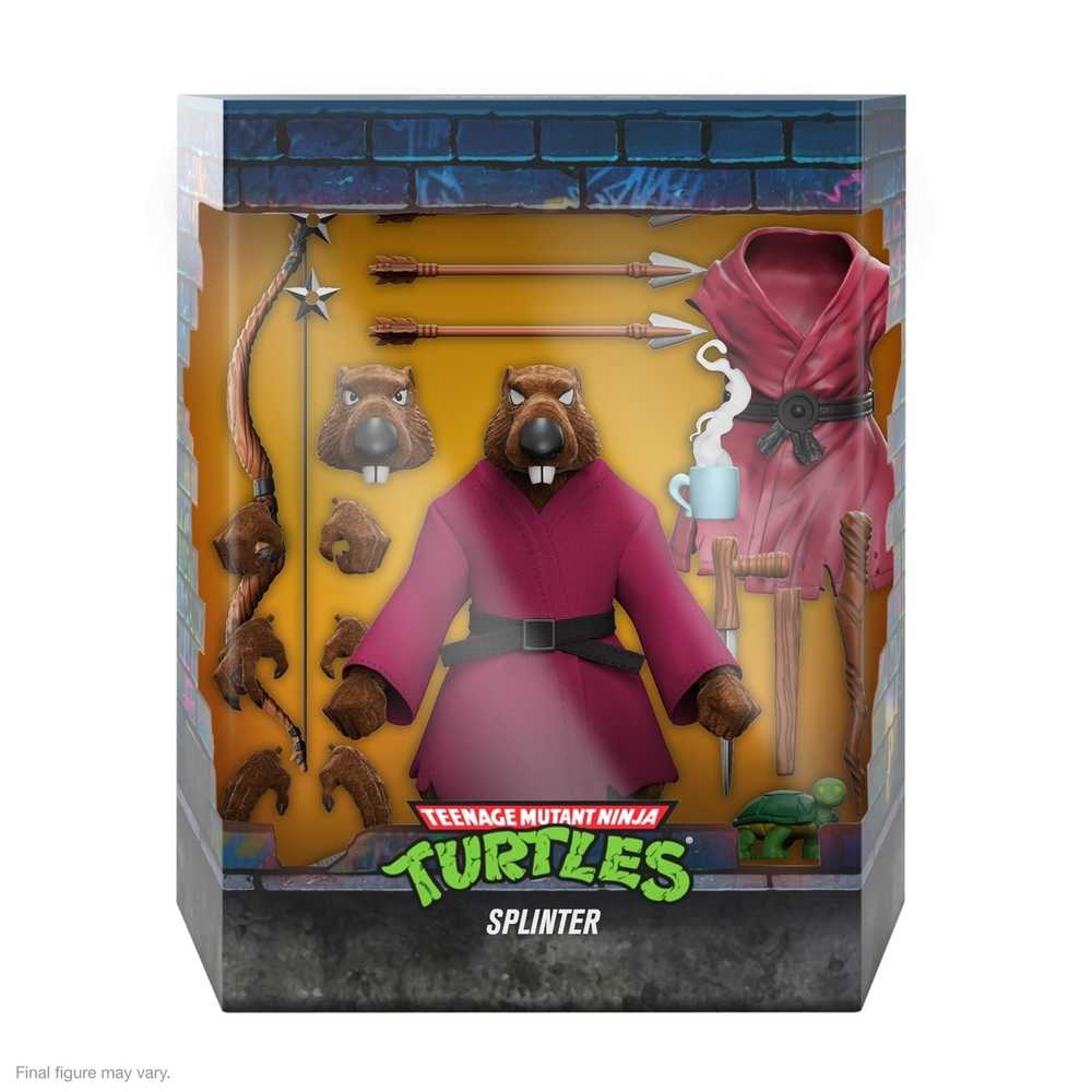 Teenage Mutant Ninja Turtles Ultimates W9 Splinter (Flocked) Action Figure