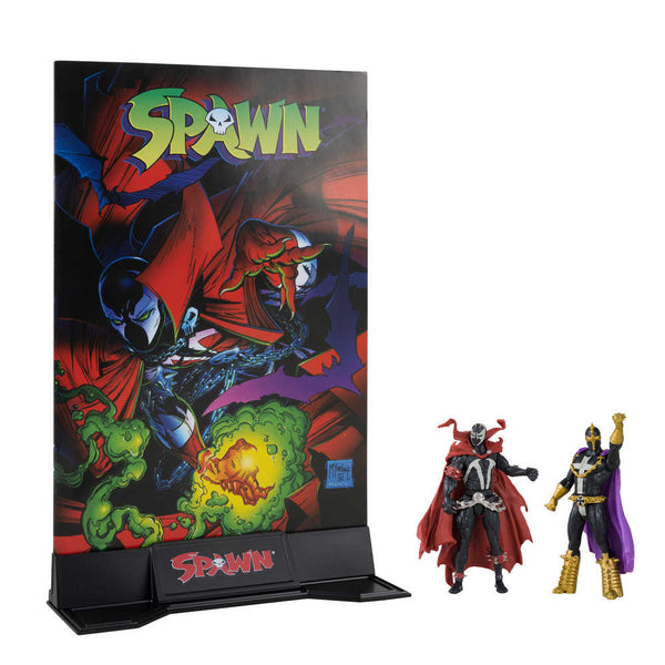 Spawn Wv1 Spawn And Anti-Spawn 3in Action Figure W/Comic 2pk Case  (
