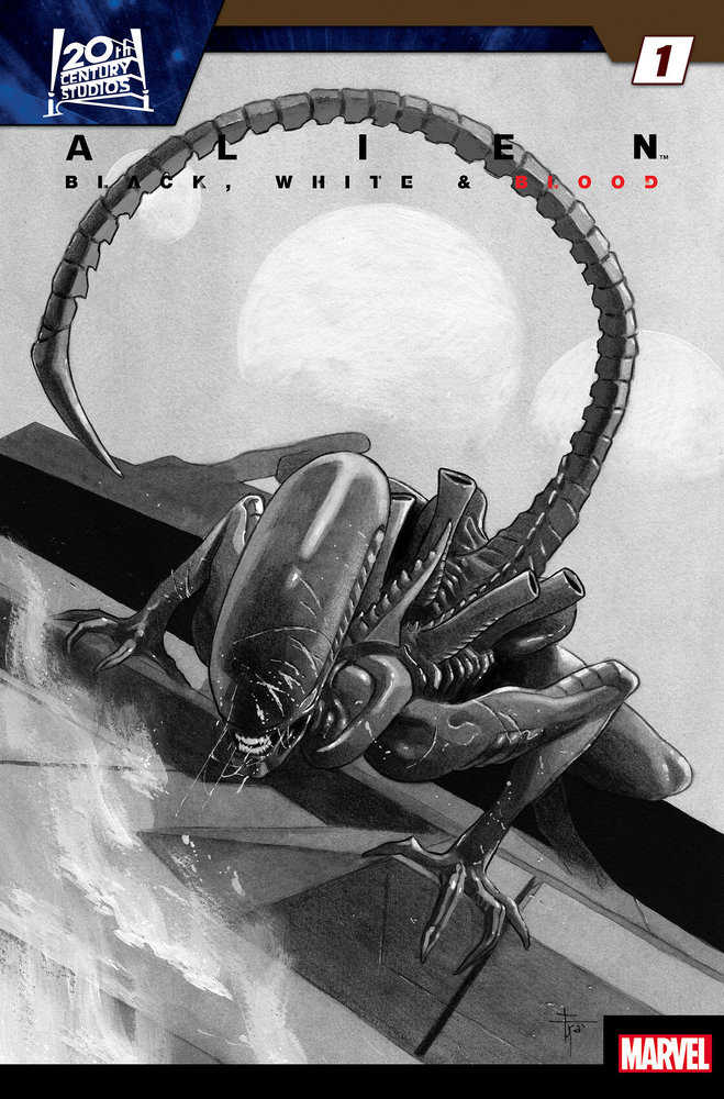 Alien : noir, blanc et sang 1, variante Francesco Mobili