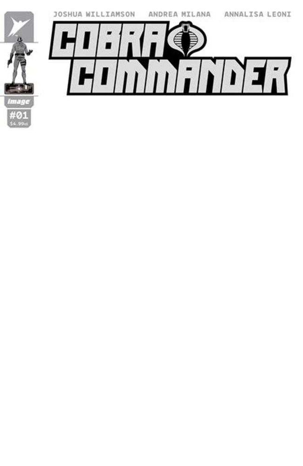 Cobra Commander #1 (Of 5) Cover G Blank Sketch Variant