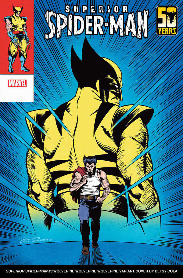 Superior Spider-Man 3 Betsy Cola Wolverine Wolverine Variante de Wolverine