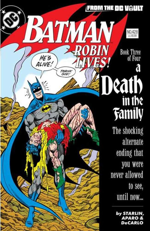 Batman #428 Robin Lives (One Shot) Segunda impresión Portada B Variante de cartulina Jim Aparo