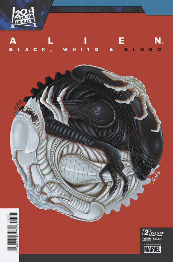 Alien: Negro, Blanco y Sangre #2 Variante Doaly
