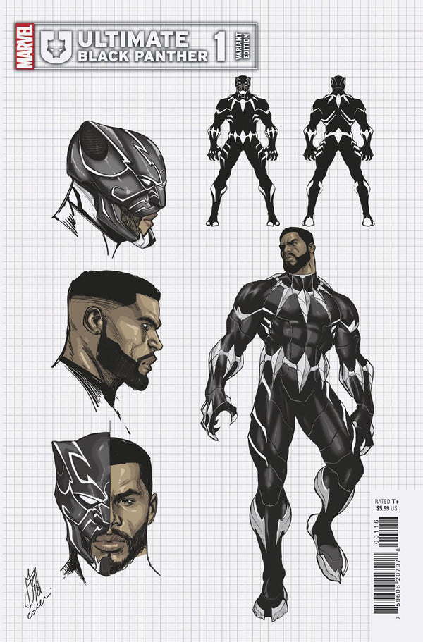 Variante de conception Ultimate Black Panther 1 Stefano Caselli