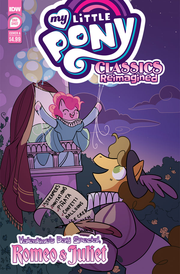 My Little Pony: Clásicos reinventados: especial del día de San Valentín, portada A de Romeo y Julieta (Ayoub)